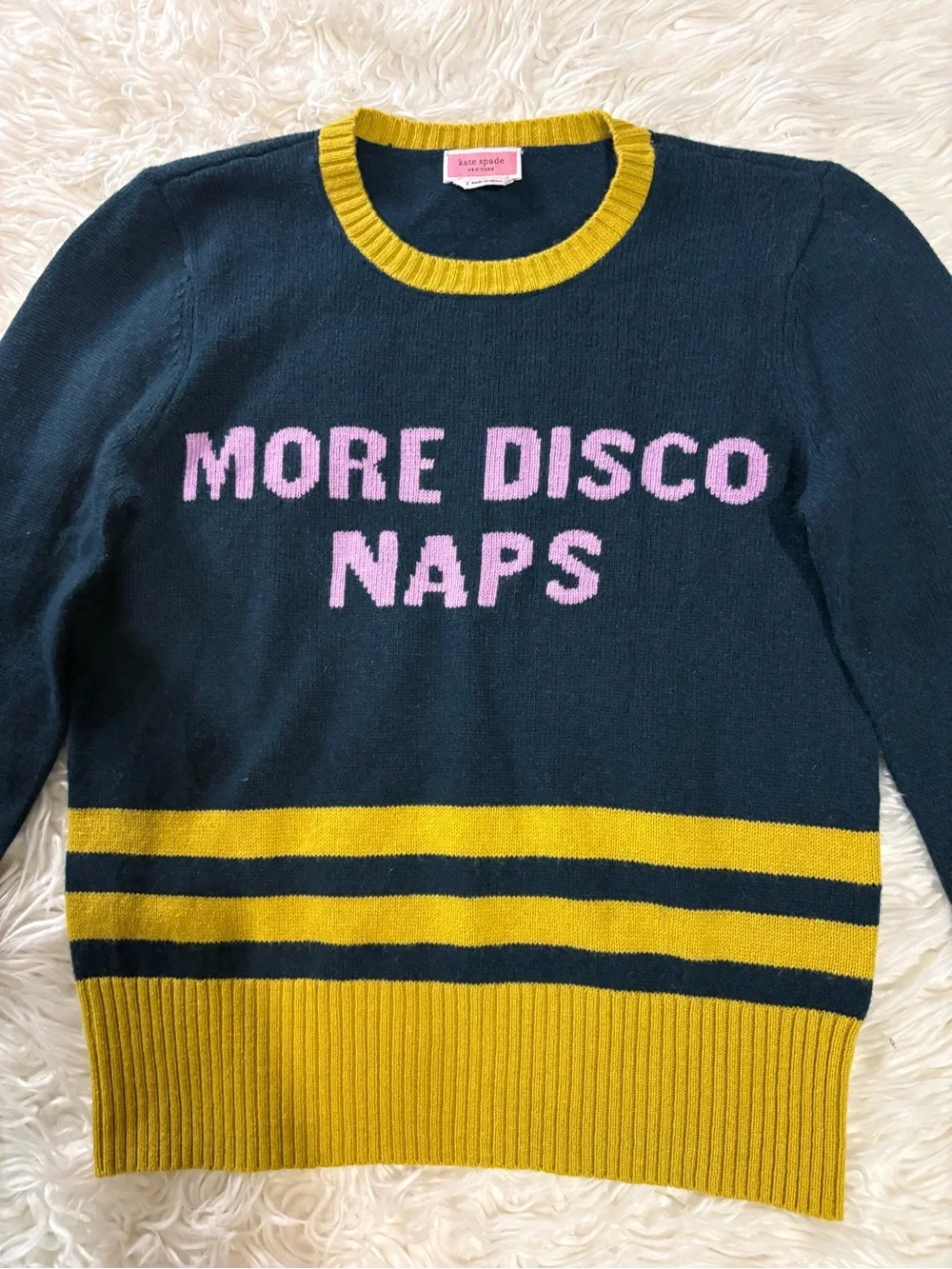 kate spade More Disco Naps Crewneck Sweater
